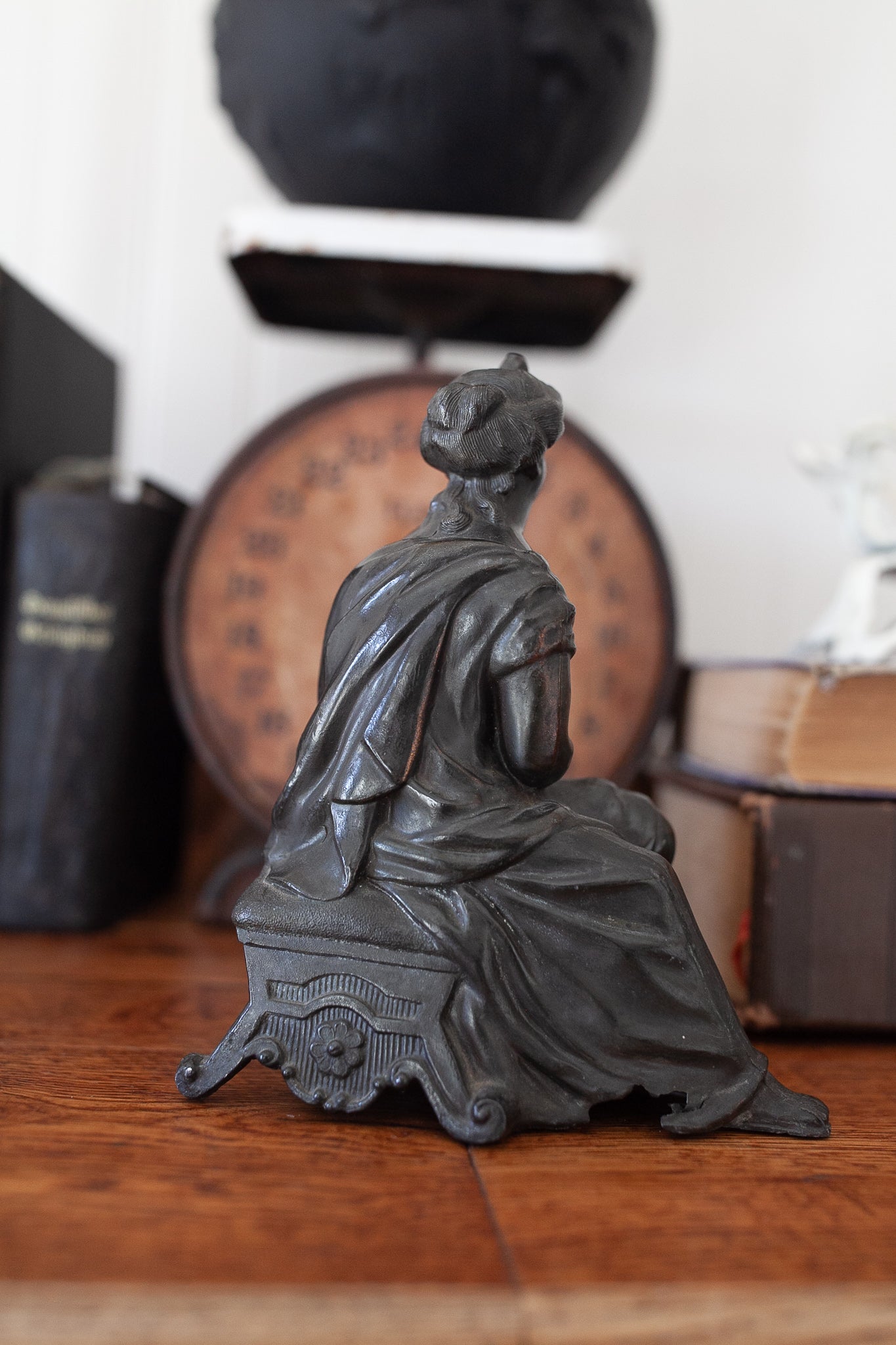 Antique Spelter Figure- Woman Figure Statue