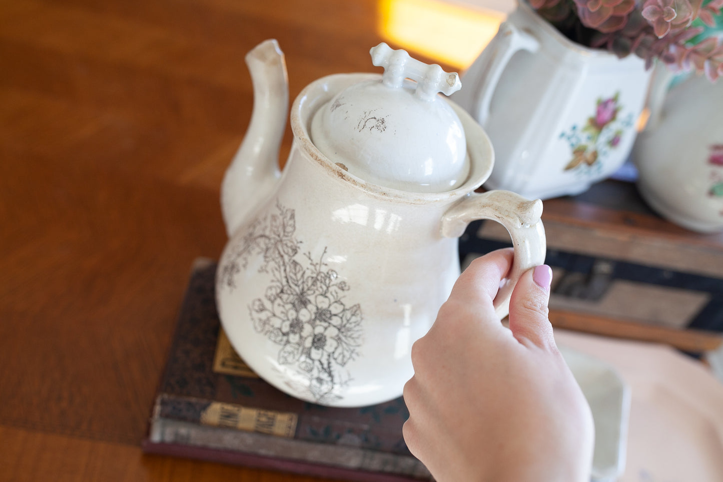 Teapot -Ironstone Teapot