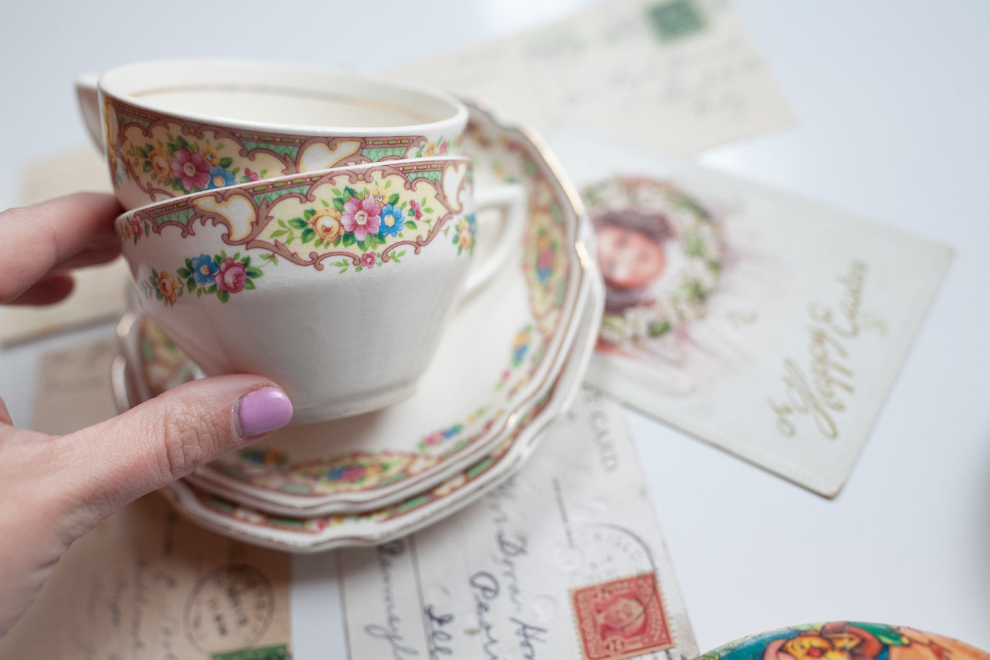 Mount Clemens Mildred Tea Cup Set -Cottage Style -Tea Party Tea Cup Saucer