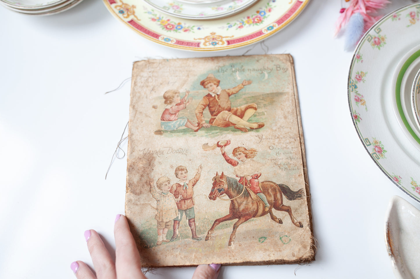 Antique Nursery Rhymes - Antique artwork - Antique Children's Book