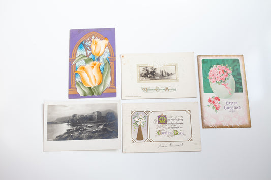Vintage Post Cards -Easter Post Cards -Antique Ephemera