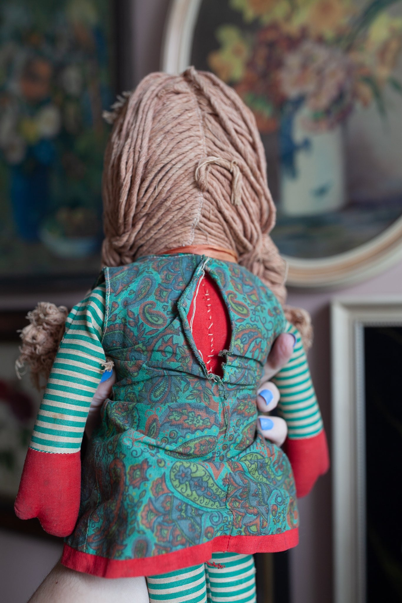 Vintage Doll - Rag Doll With Mask Face -Doll