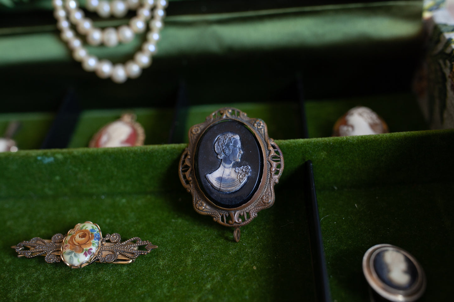 Victorian Brooch- Cameo- Pins -Antique Jewelry