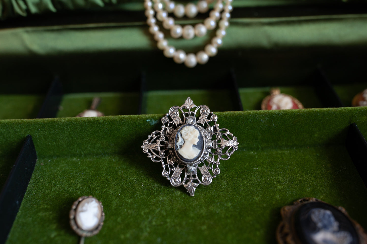Victorian Brooch- Cameo- Pins -Antique Jewelry