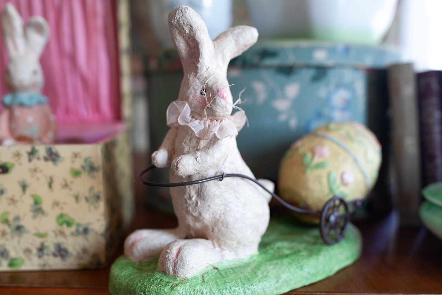 Vintage Bunny Rabbit and Easter Egg
