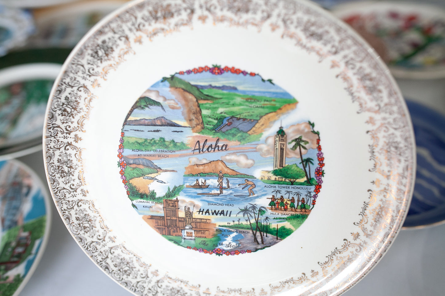 Vintage Plate - Tourist Plate - Souvenir Plate - Hawaii Plate