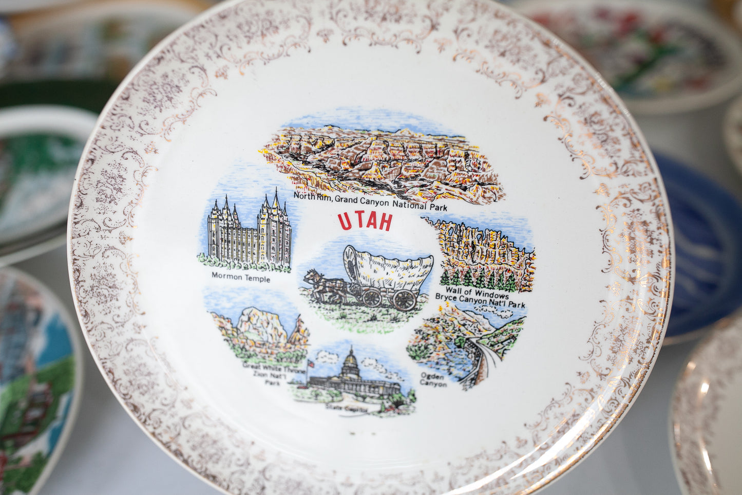 Utah- State plate - Tourist Plate - Souvenir Plate