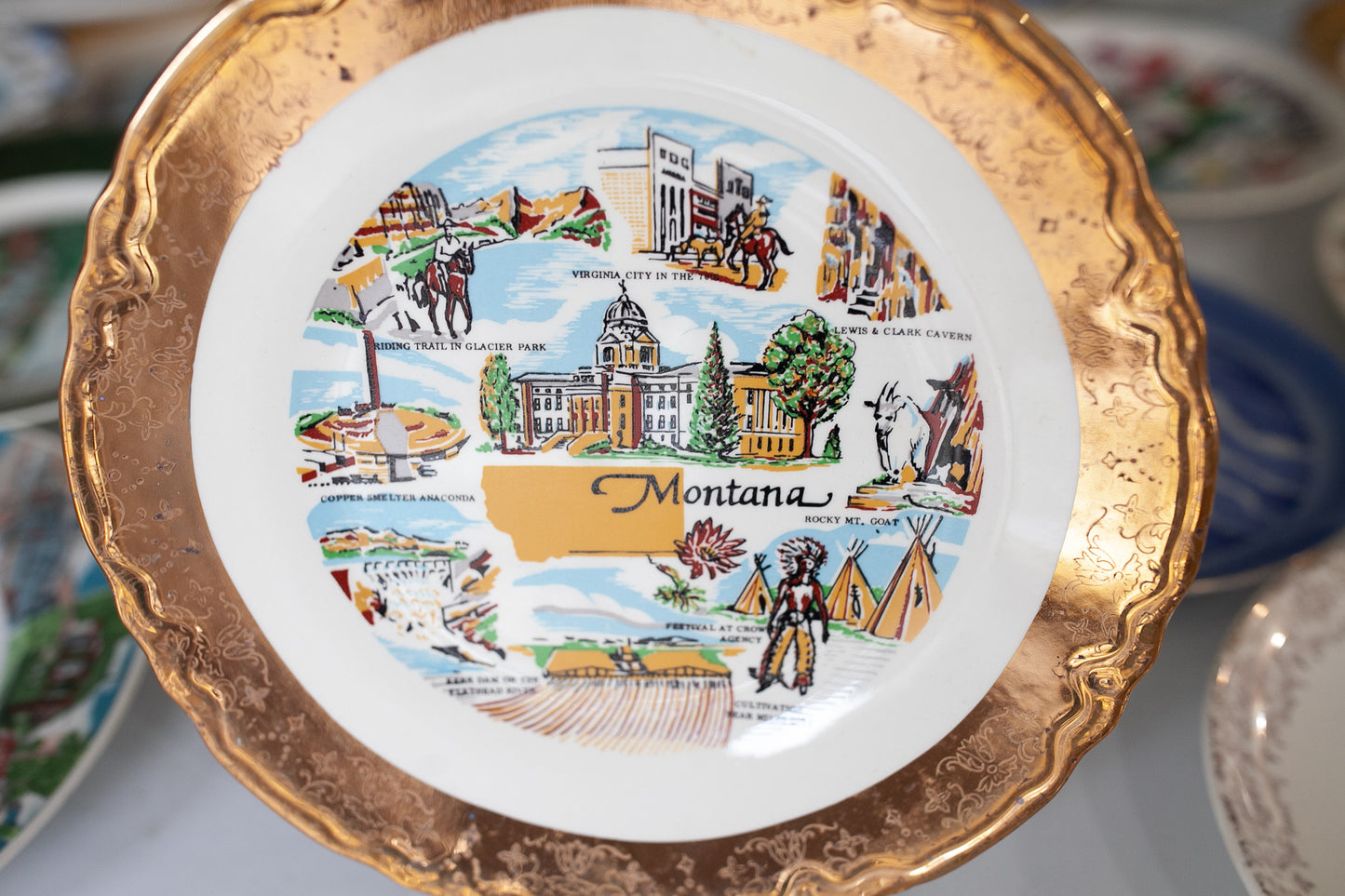 Montana- State Plate- Tourist Plate- Souvenir Plate