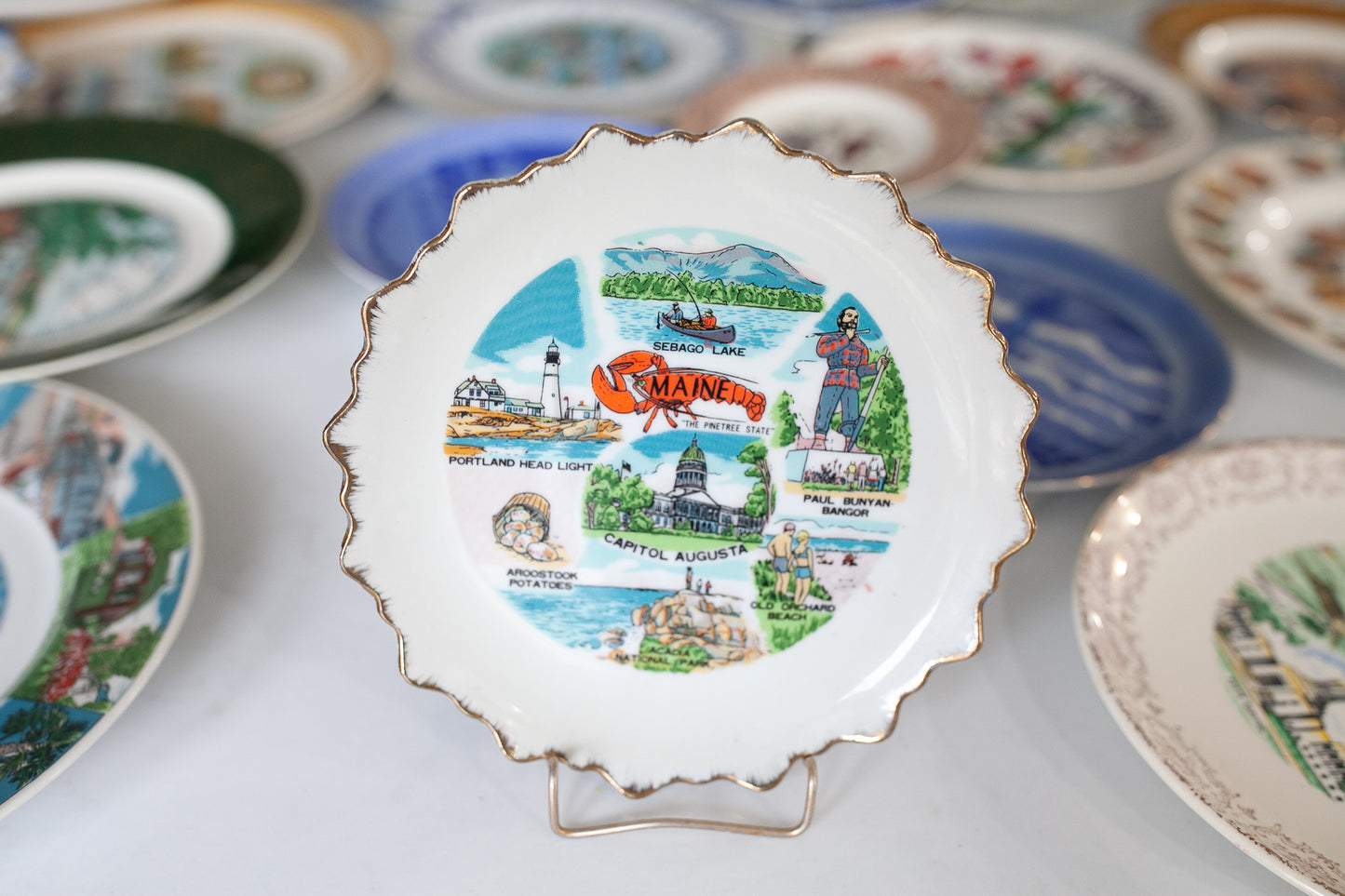 Tourist Plate- Maine -Souvenir Plate