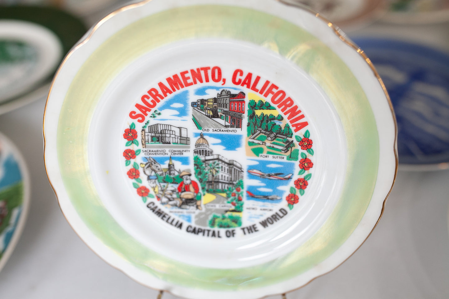 California Souvenir- Tourist Plate - Souvenir Plate - Sacramento