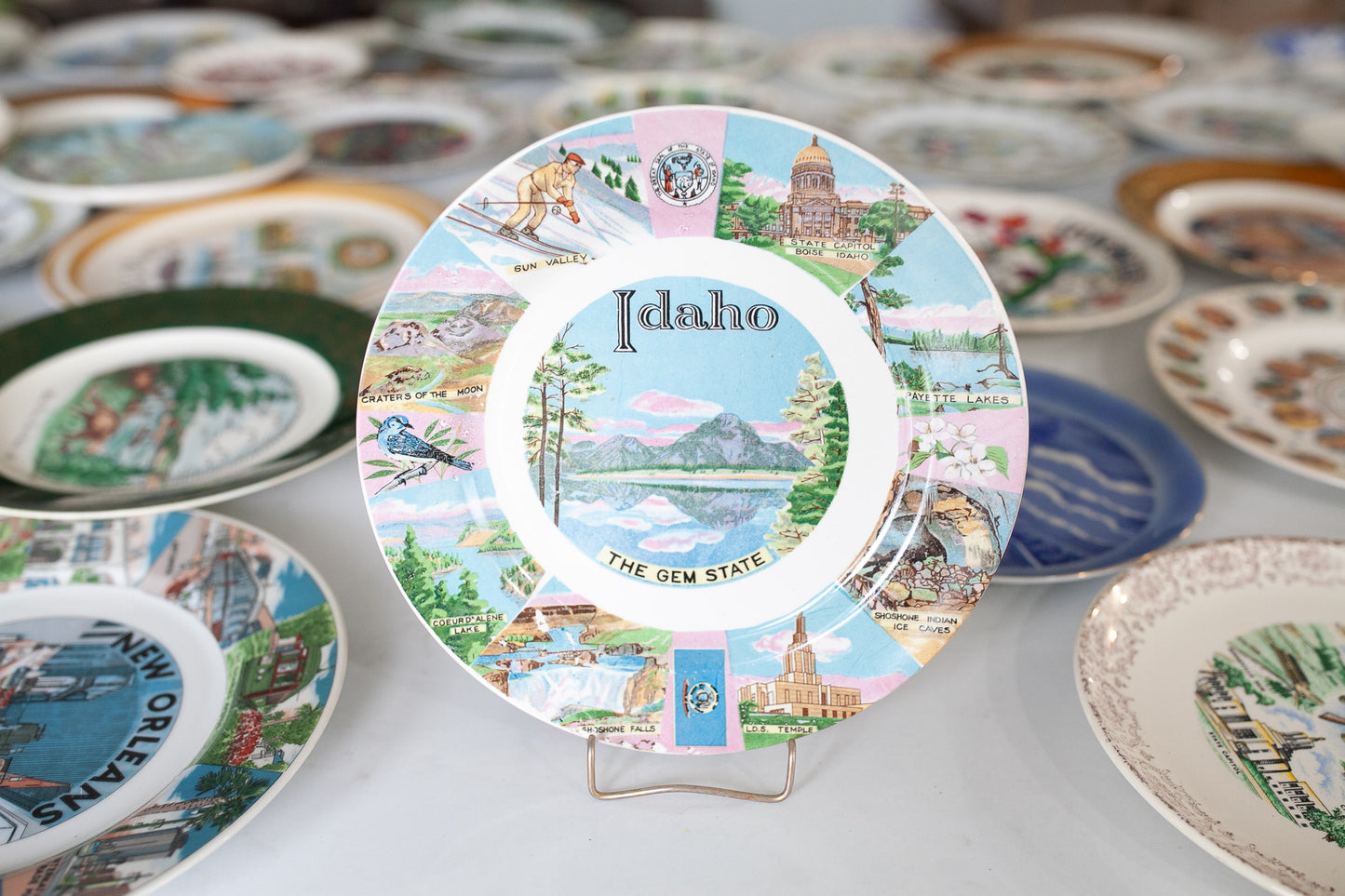 Vintage Idaho Plate - Tourist Plate - Souvenir Plate