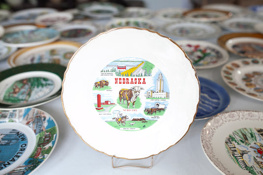 Nebraska Plate- Tourist Plate - Souvenir Plate