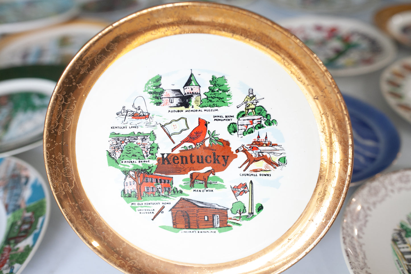 Kentucky Plate- Tourist Plate - Souvenir Plate