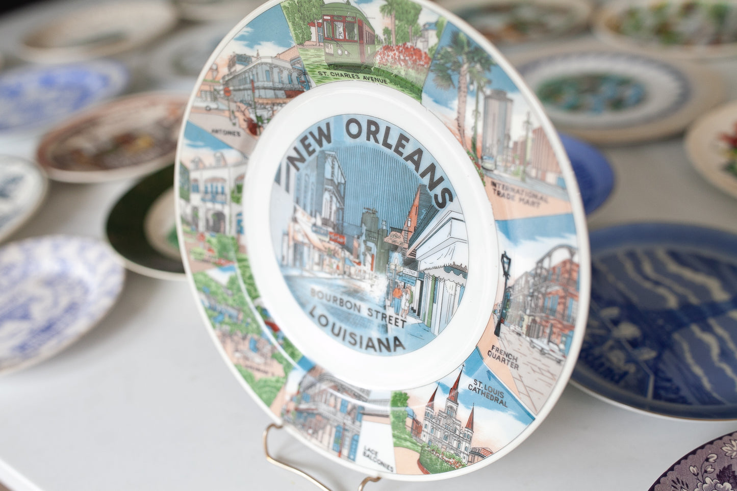 New Orleans Plate- Tourist Plate - Souvenir Plate - Louisiana