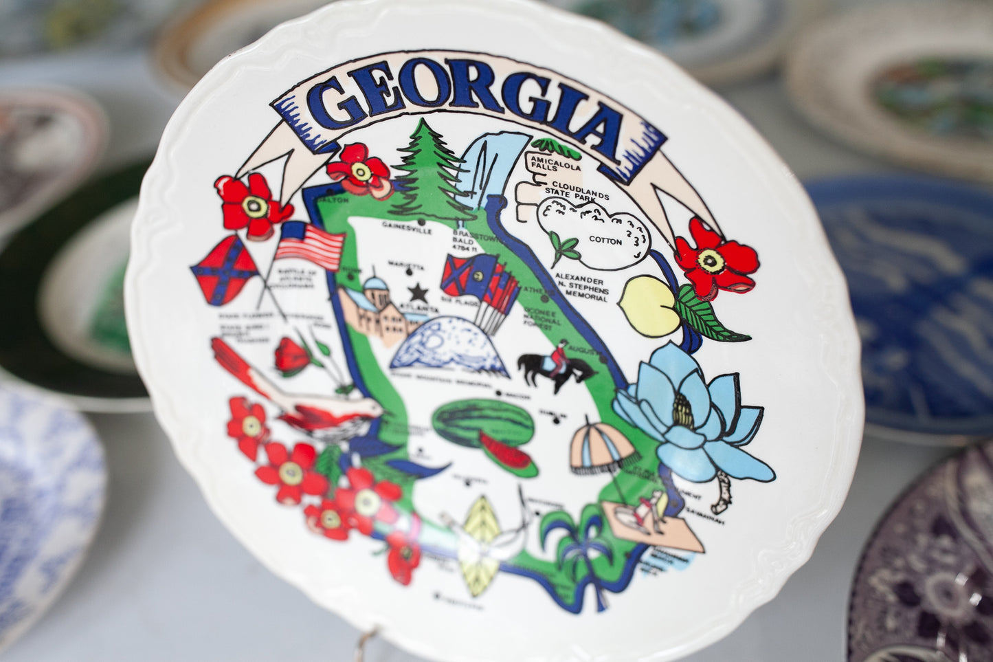Georgia Plate- Tourist Plate - Souvenir Plate