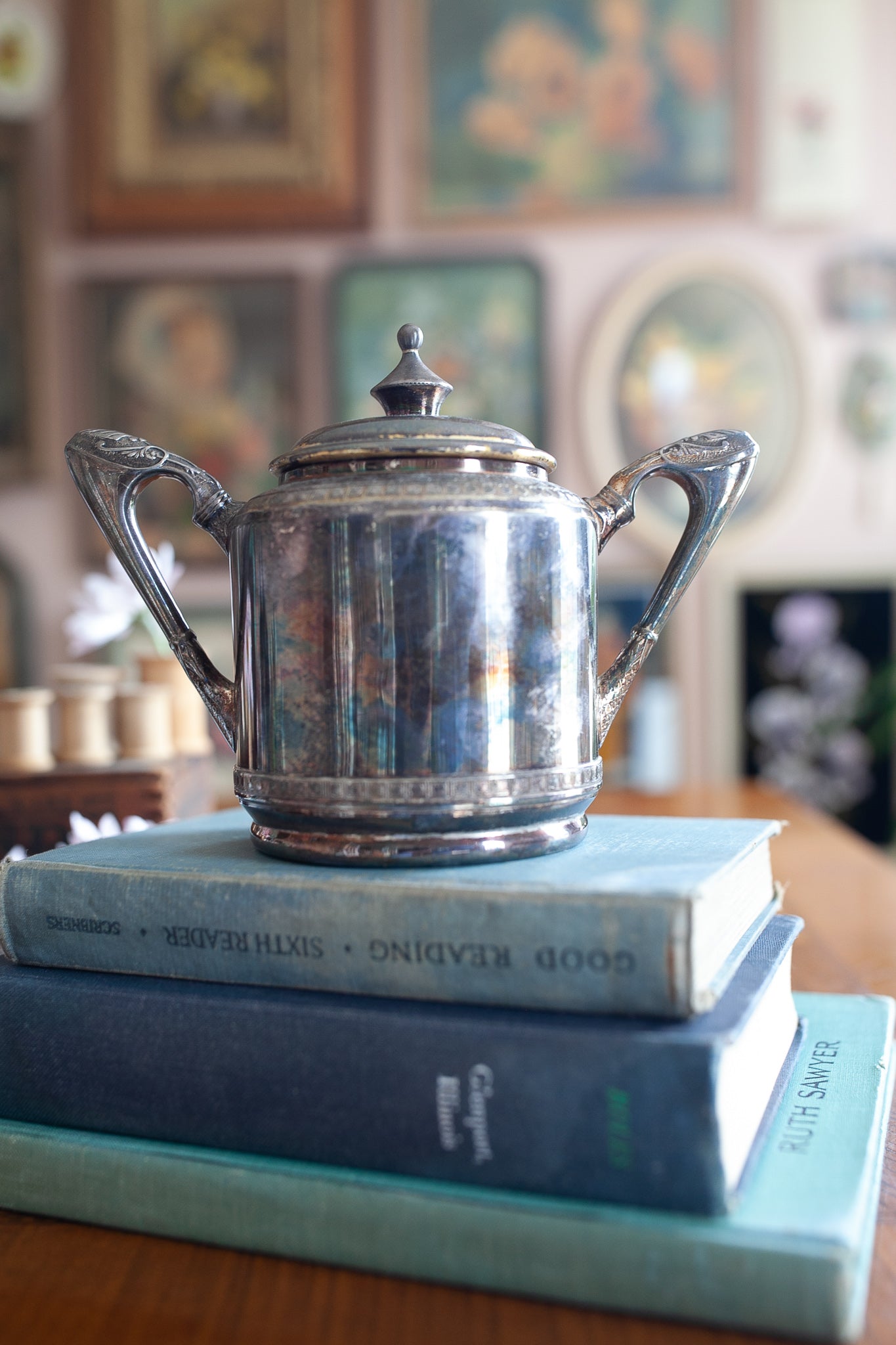 Antique Silver Sugar Bowl