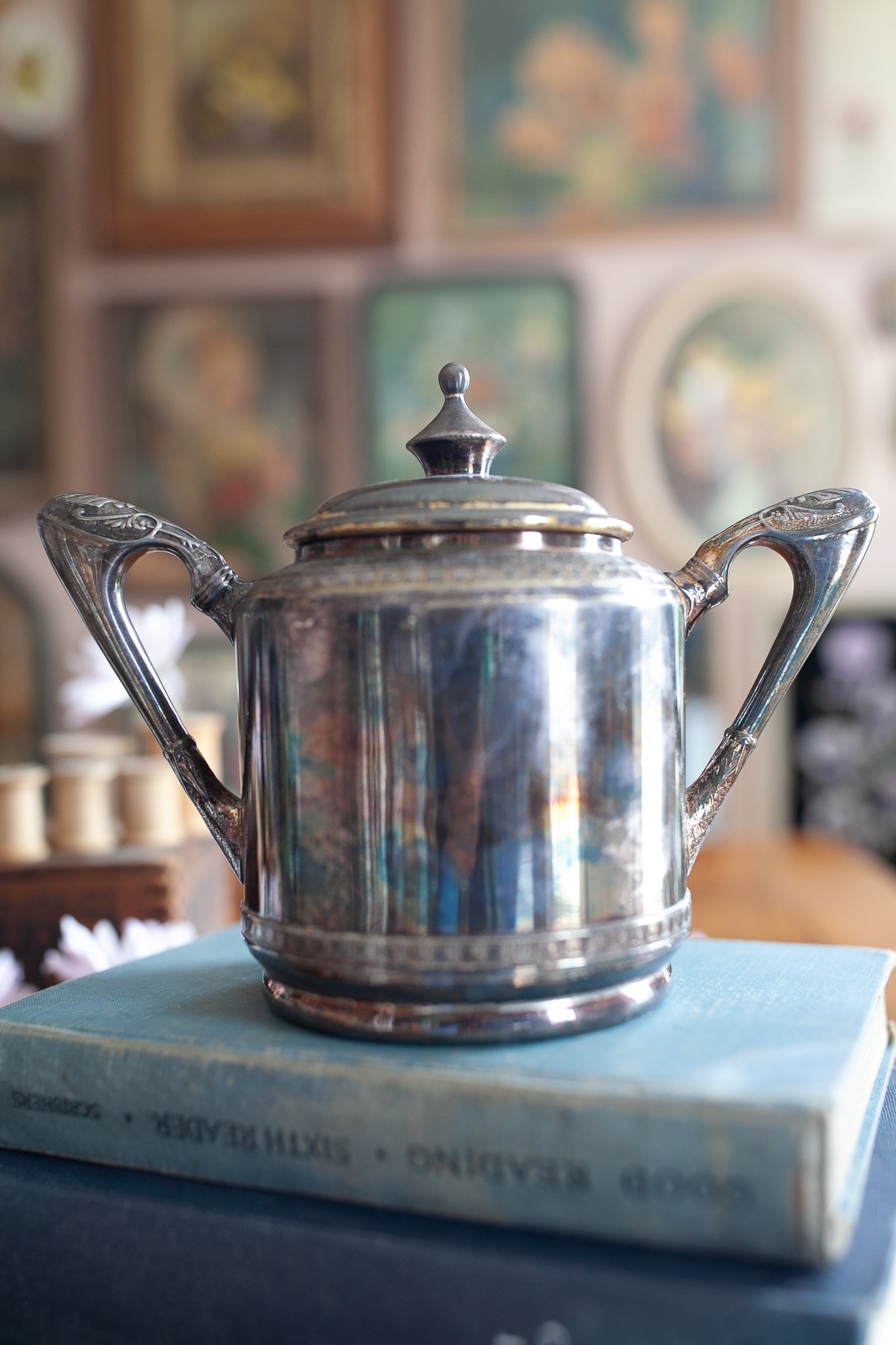 Antique Silver Sugar Bowl