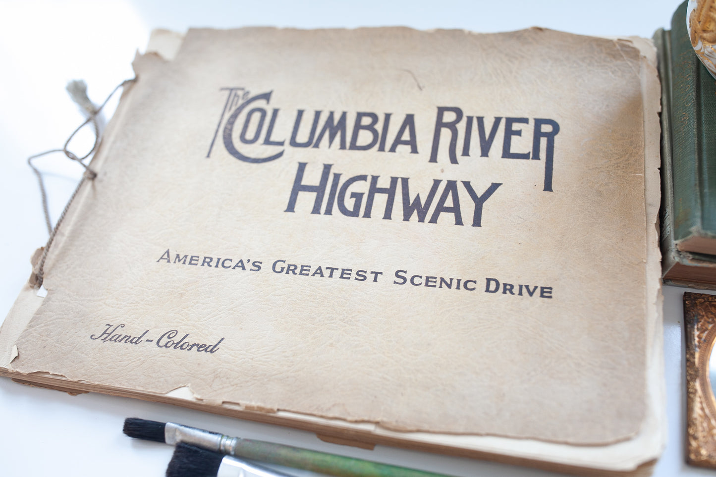 The Columbia River Highway: America's Greatest Scenic Drive by Cross & Dimmitt -Hand Colored Landscape Art- Book -Scenic Drive