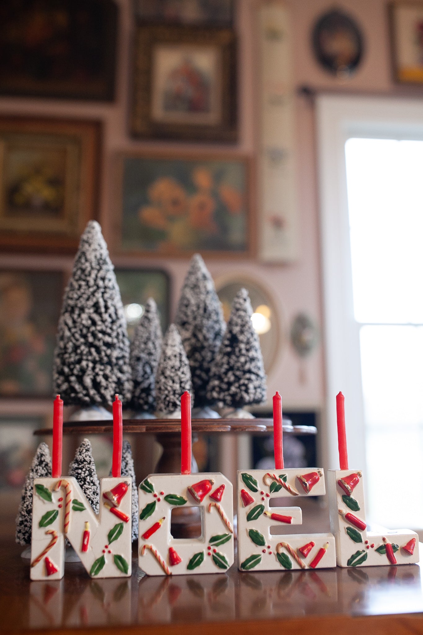 Vintage Noel - Noel Candle Holders- Lipper & Mann