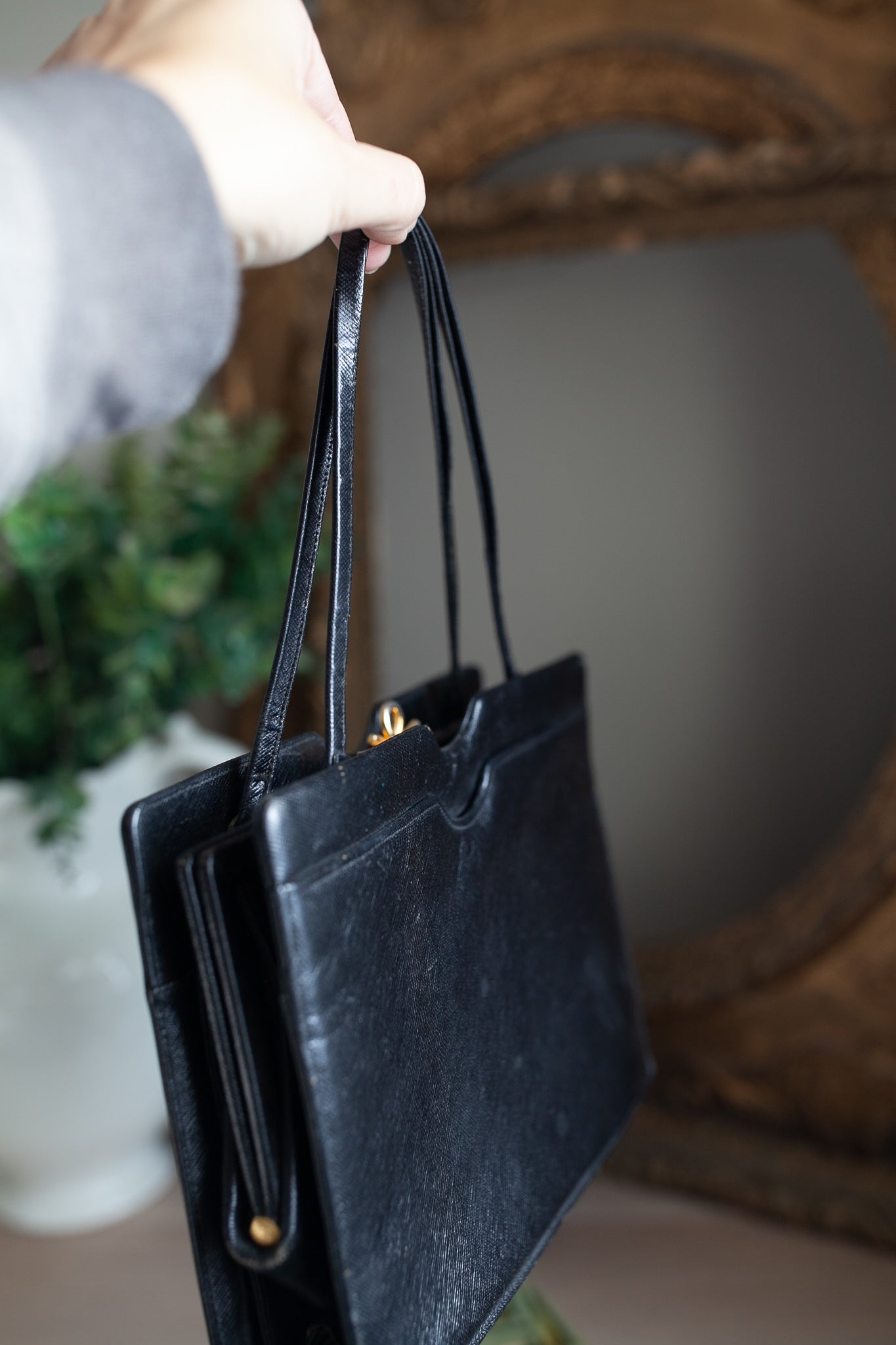 Amazon.com: Genuine Leather Satchel for Women Vintage Purse Handmade Handbag  Retro Crossbody Bag Purse (Brown) : Clothing, Shoes & Jewelry