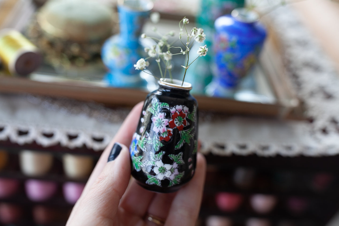 Vase- Miniature Vase -Made in Japan - 4 Vases -Mini Vases
