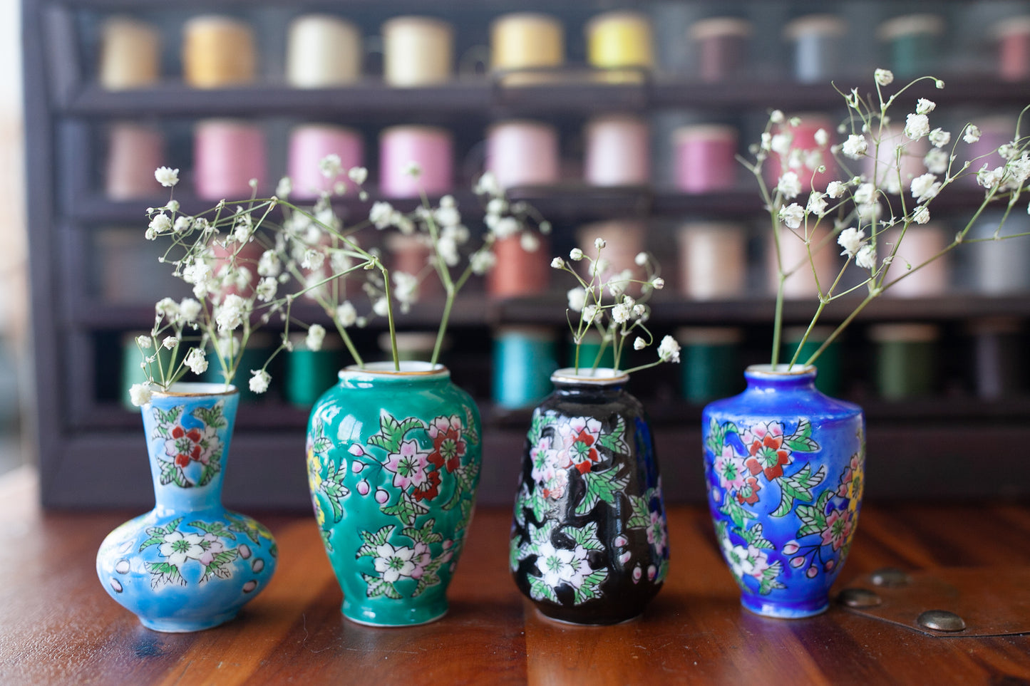 Vase- Miniature Vase -Made in Japan - 4 Vases -Mini Vases