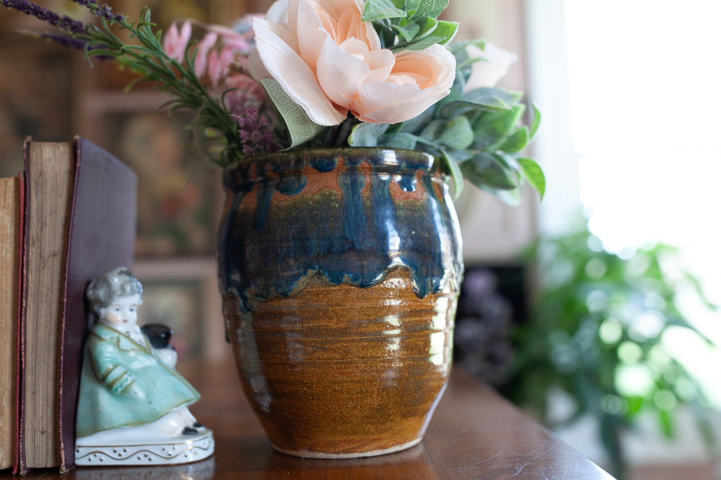 Vintage Stone Vase - Pottery