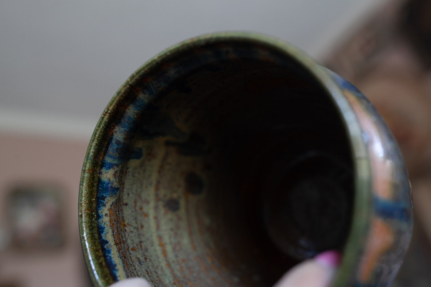 Vintage Stone Vase - Pottery