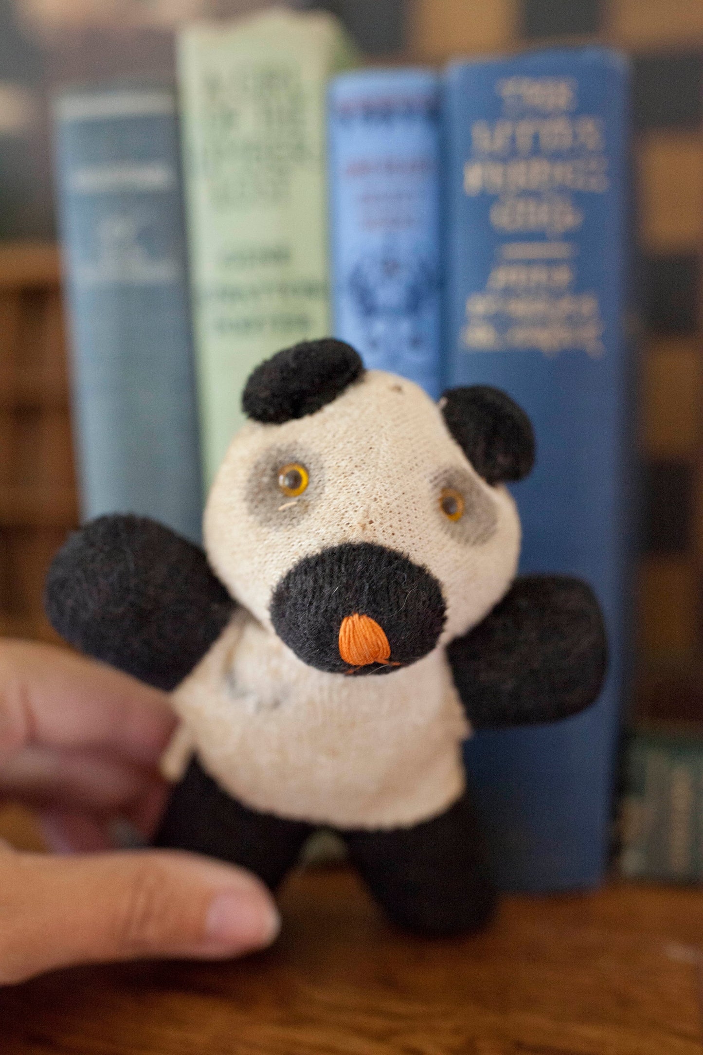 Antique Stuffed Animals - Dog and Panda