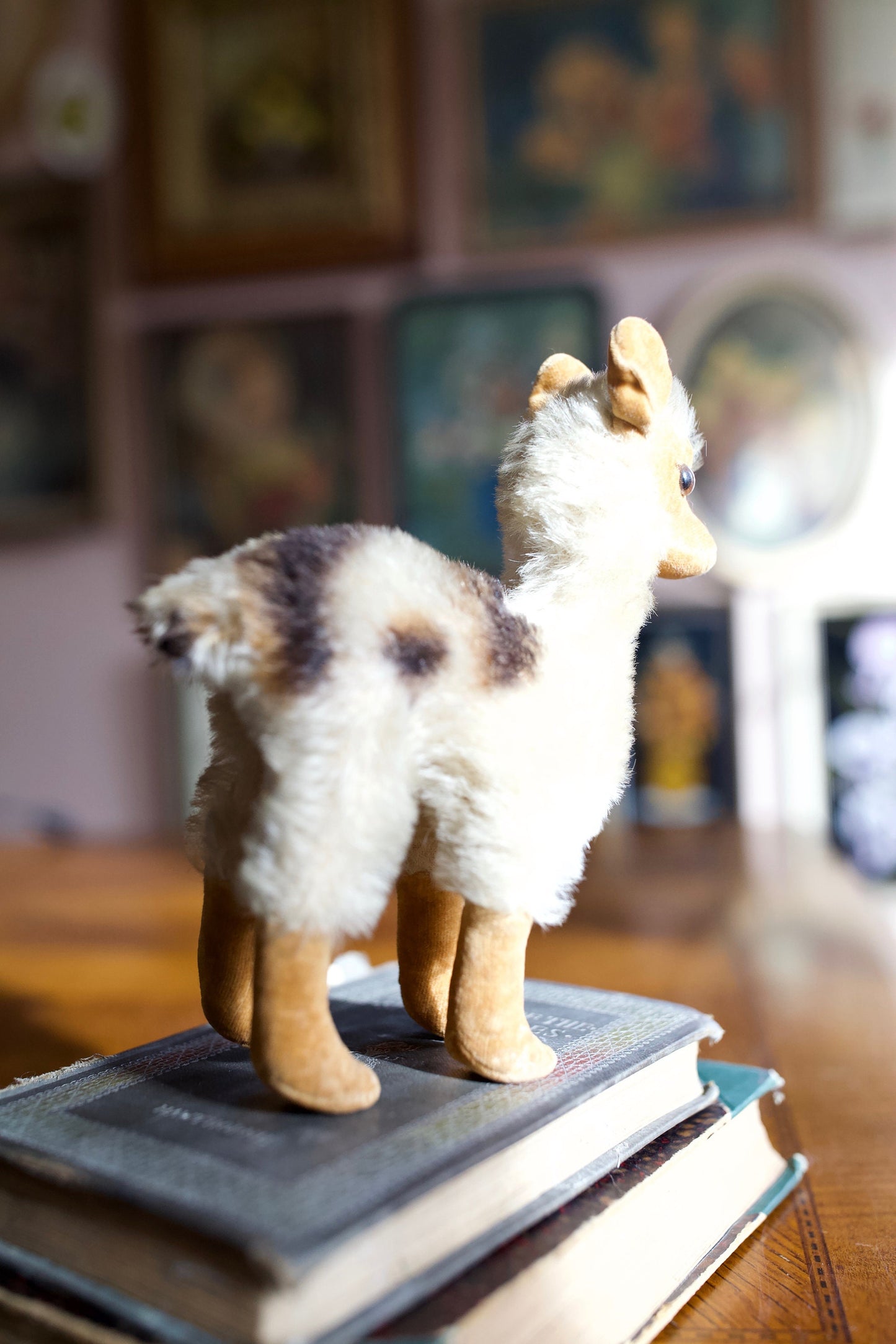 Vintage Steiff Llama With Tag and Button