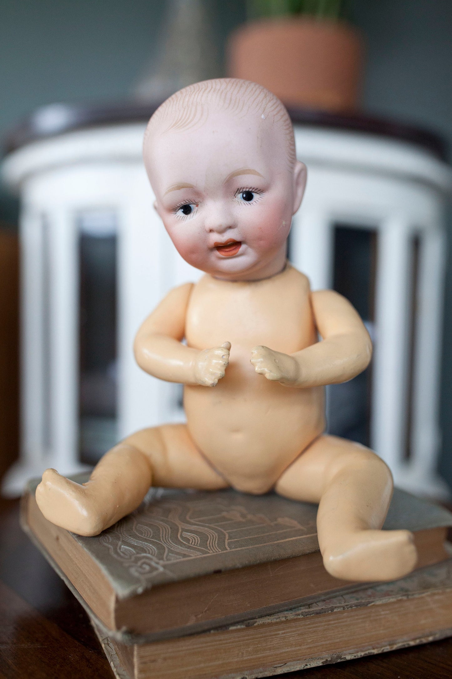 Antique Baby Doll- Bisque/Composition - 3-2/0 8.5" tall-Jointed -Doll