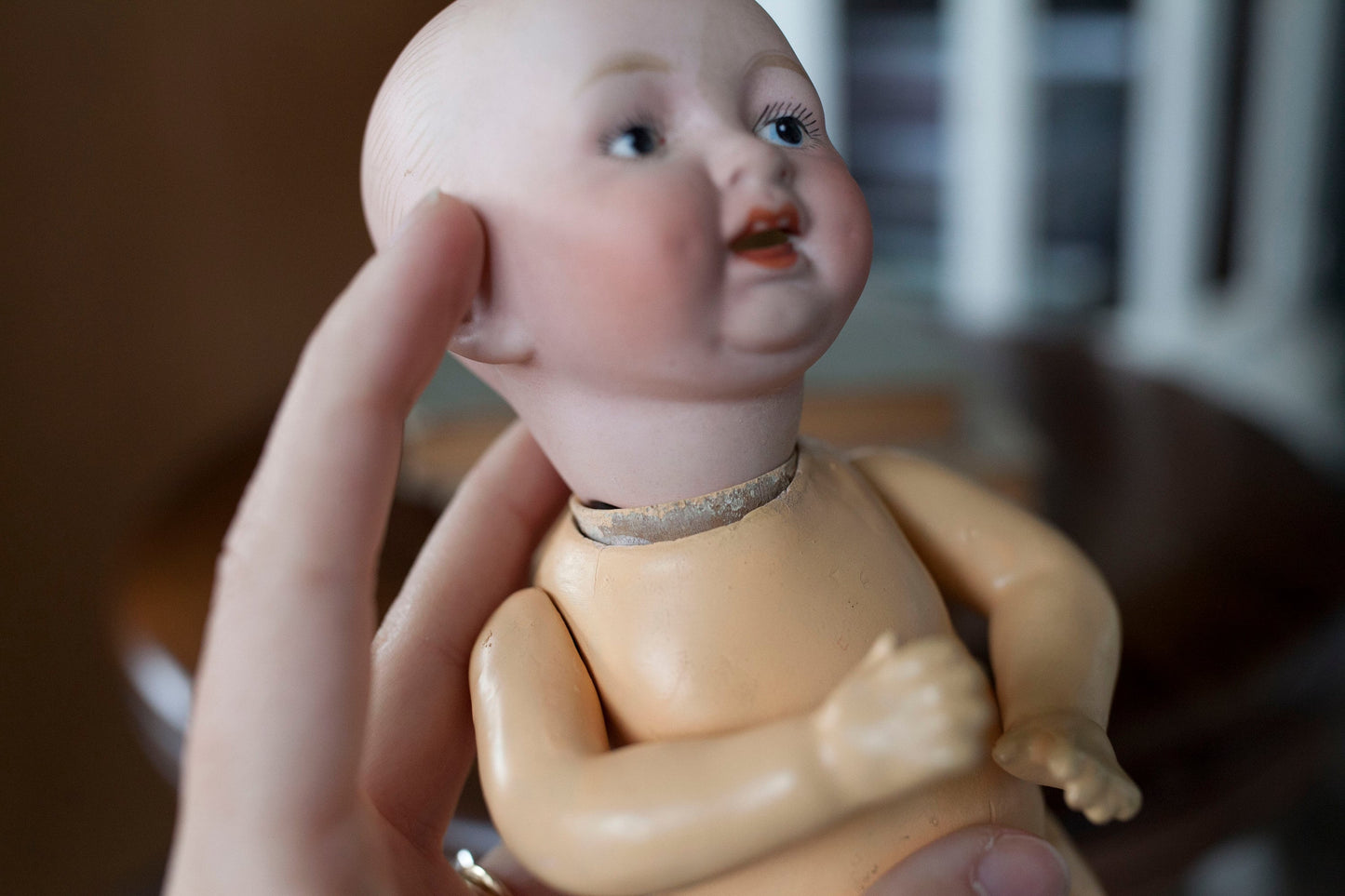 Antique Baby Doll- Bisque/Composition - 3-2/0 8.5" tall-Jointed -Doll