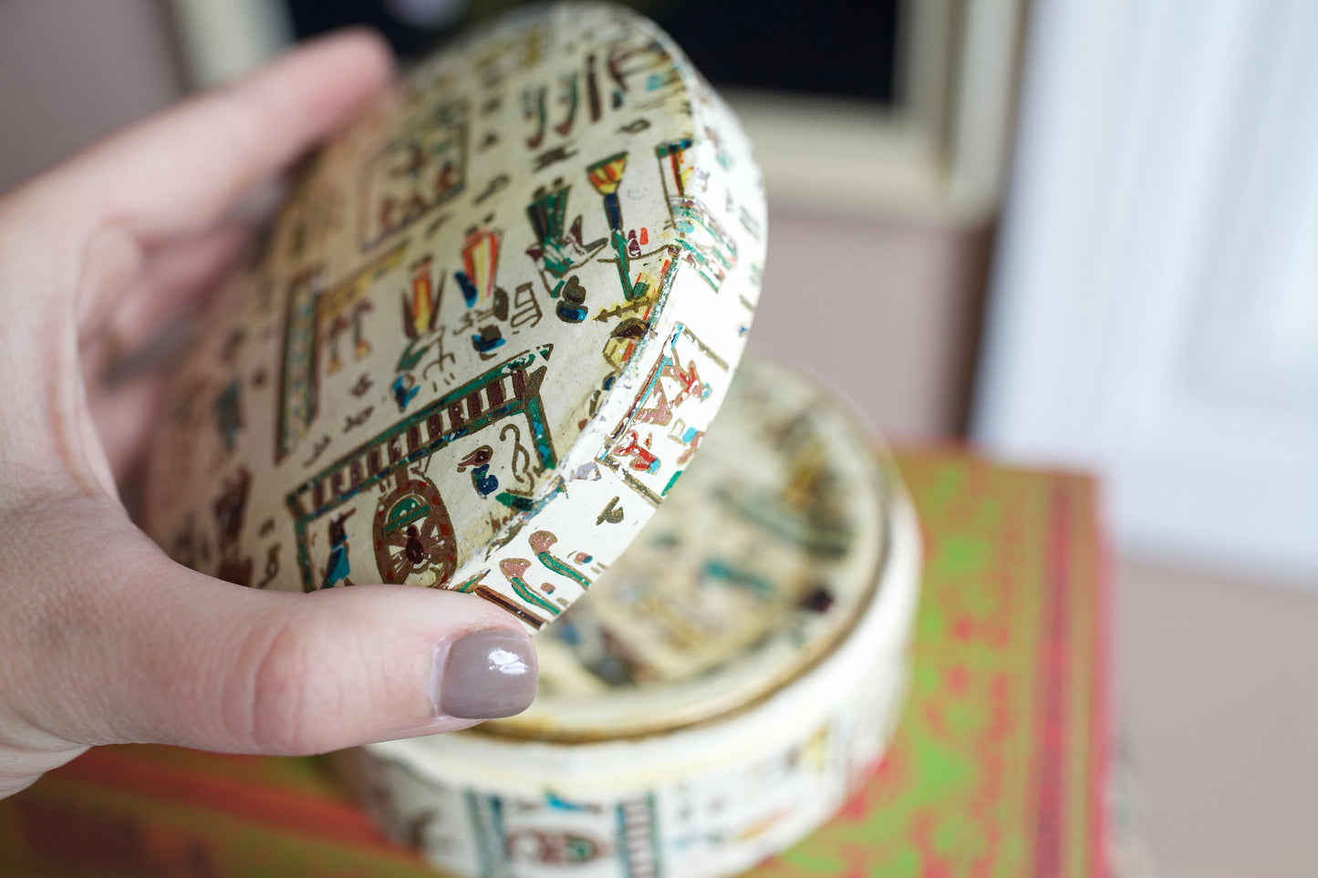Vintage Coasters- Egyptian printed Paper Box