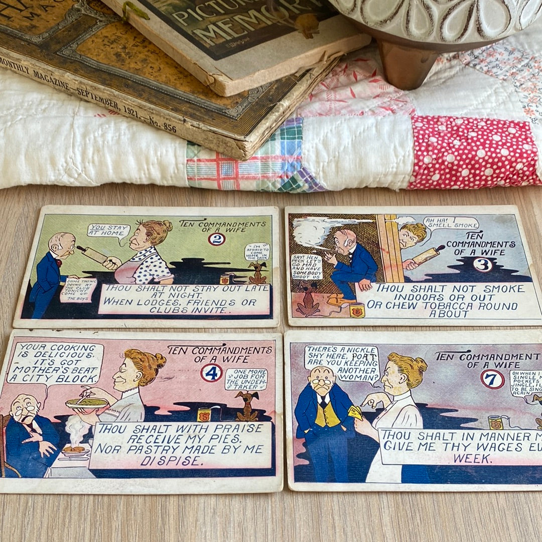 Postcard: Ten Commandments of a Wife No.2,3,4,7